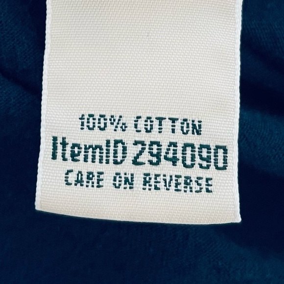 LL Bean Polka Dot Long Sleeve T Shirt Navy Blue White Size Petite Small - Picture 8 of 9